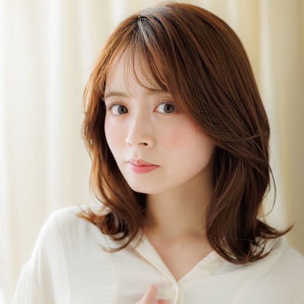 ブリーチなしクラゲカットくびれヘアハッシュカット30代40代