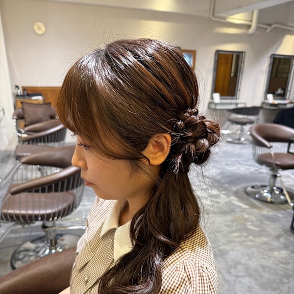 池袋 ヘアアレンジ サイドポニー♪