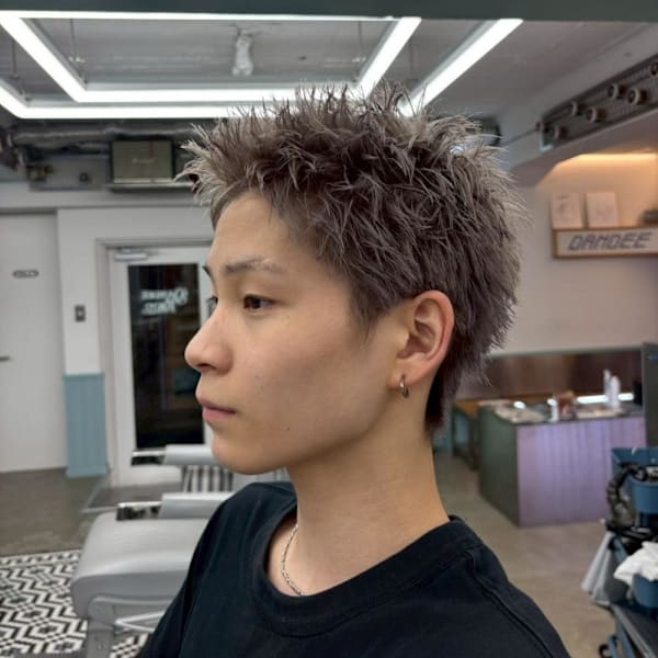 えろがりシルバースパイキーショート