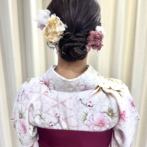 卒業式ヘアセット×袴着付け♪yu