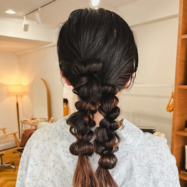 HaKU maison×浴衣ヘアアレンジ