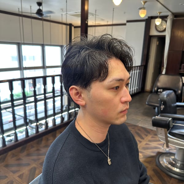 大人のナチュラルセンターパート