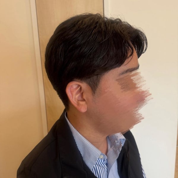 大人のナチュラルセンターパート