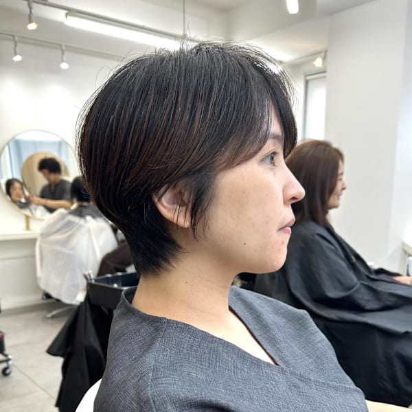大人可愛いマッシュショート