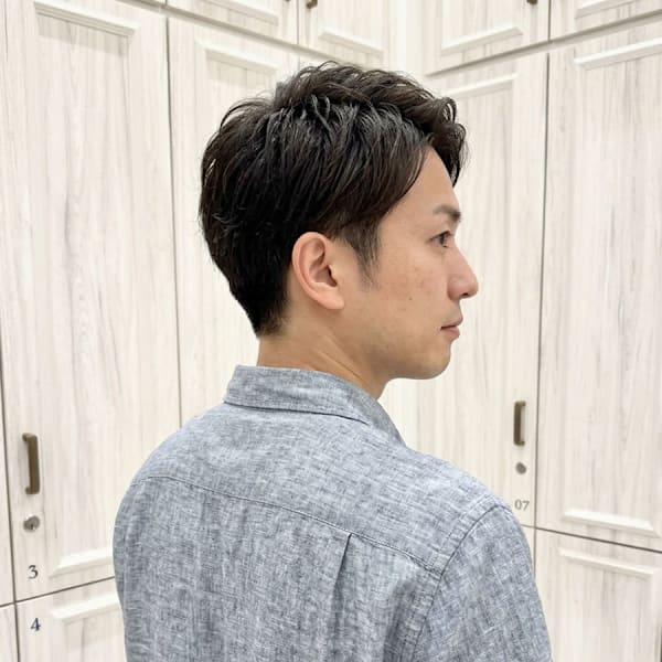 大人のナチュラルセンターパート