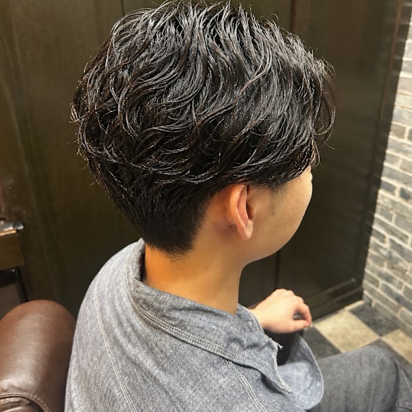 ニュアンスパーマ×マッシュショート
