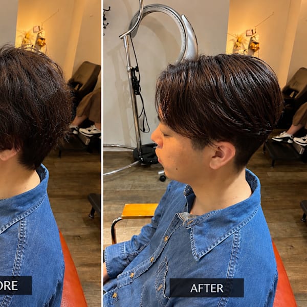 メンズの曲がる縮毛矯正