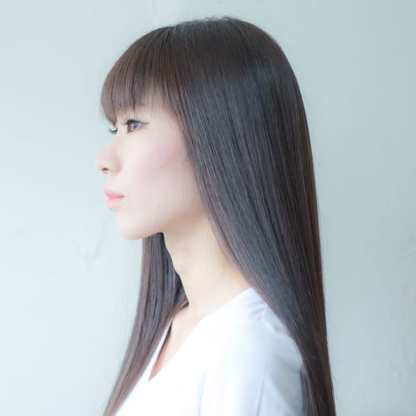 ツヤ感のある上質ロング