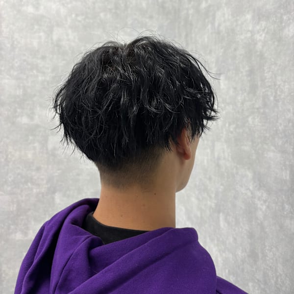 波巻きパーマ