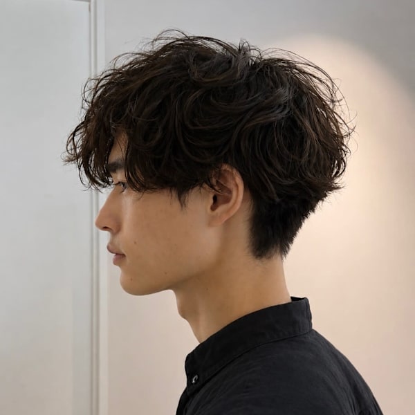 ツイストスパイラルパーマ/無造作パーマ/束感ショート