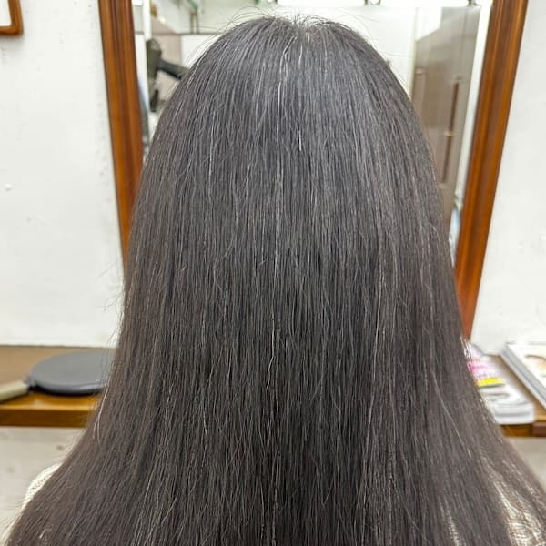 縮毛矯正ビフォーアフター