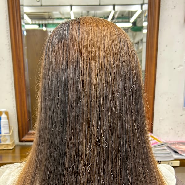 縮毛矯正ビフォーアフター
