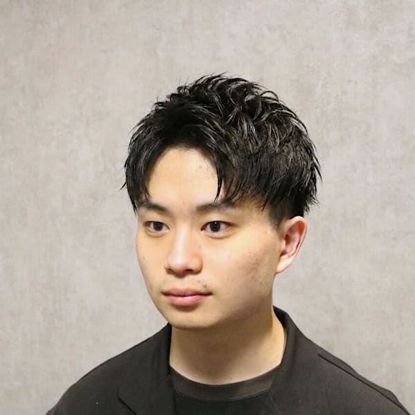 マッシュショート×アップバング