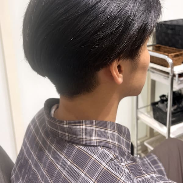 メンズカット ラウンドマッシュ 韓国風 黒髪ショート 20代|Ai WilL