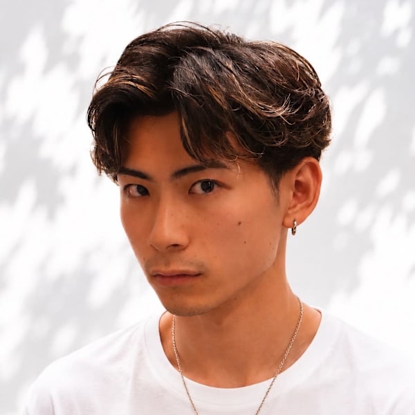 ツーブロック緩めパーマ|ヒロ銀座ヘアーサロン 浜松町大門店