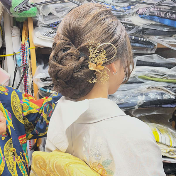 和髪ヘアセット&訪問着着付け|ヘアーブティックライオンズ327