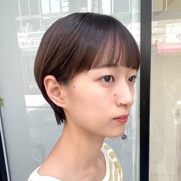 ショート×マッシュショート×ショートレイヤー×前髪あり×横浜|FACE。石川町