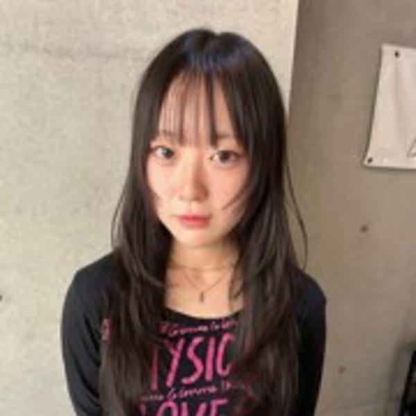 ハッシュカット/ロングレイヤー/韓国風ヘア/顔周りカット	