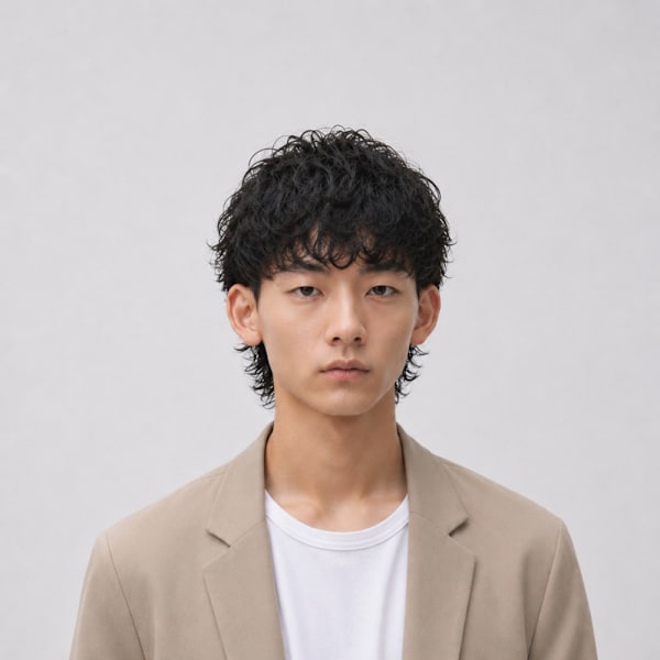 ハード系パーマ外はね