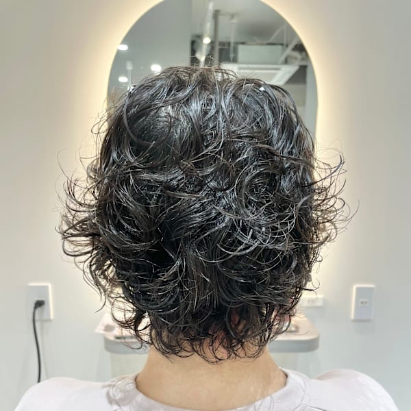 ショートヘアパーマ