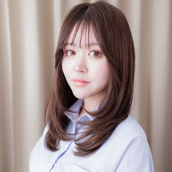 オリーブベージュメテオストレートレイヤーロング20代30代