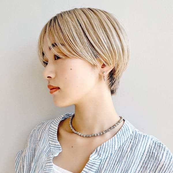 大人かっこいいショートカットボブ外国人風