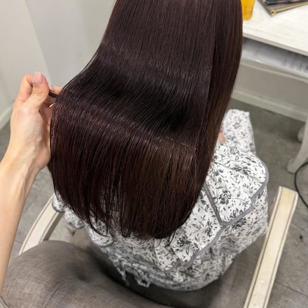 縮毛矯正と5ステップトリートメントで艶々ヘア＊まゆ