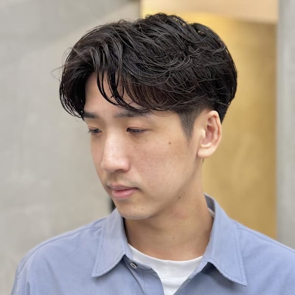フェザーパーマ×ビジネス|SARM MAN 人形町〈理容室〉