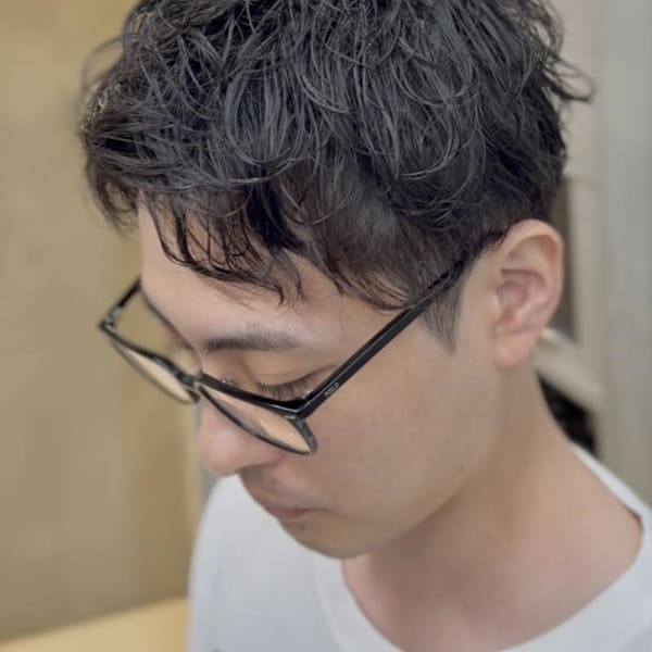 ルーズショートパーマ|SARM MAN 人形町〈理容室〉