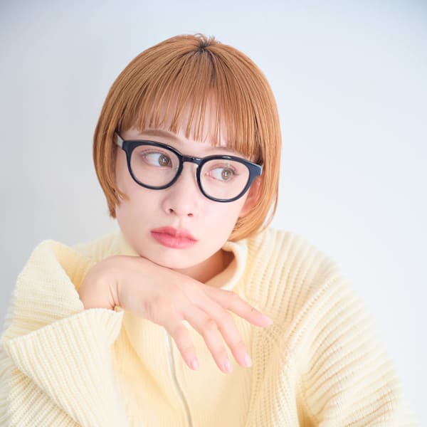 シンプルながら目を引くショートボブ