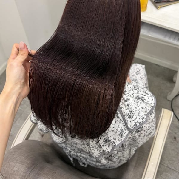縮毛矯正と5ステップトリートメントで艶々ヘア＊まゆ