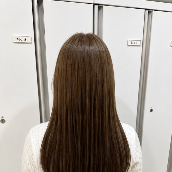 【伊勢原】イルミナカラー+髪質改善で叶える透明感オリーブ