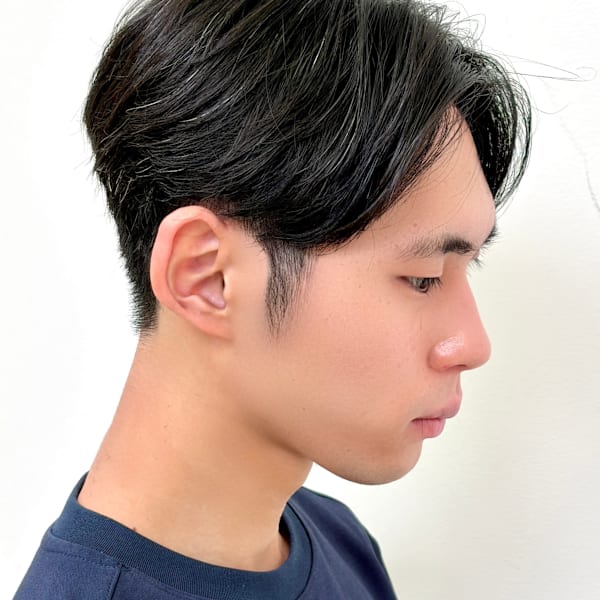 曲がる縮毛矯正 × センターパート|Ash 十日市場店