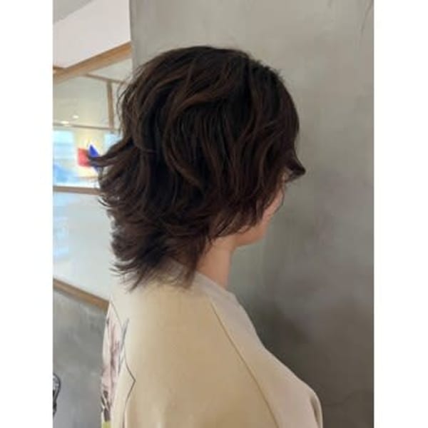 メンズミディアムロングパーマ