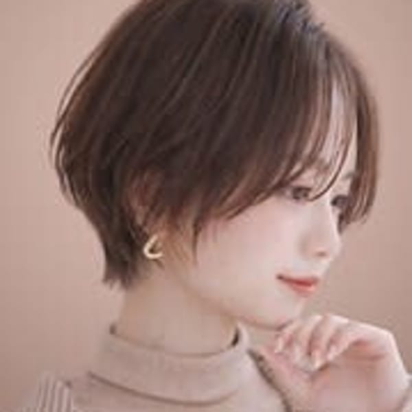 マッシュショート×シースルー前髪