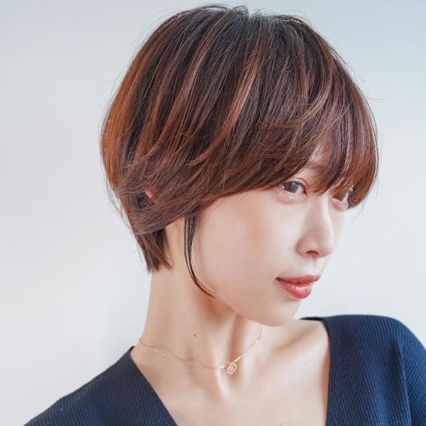 ひし形大人ショートボブ
