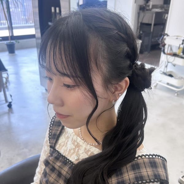 お団子/サイドポニー/ヘアアレンジ