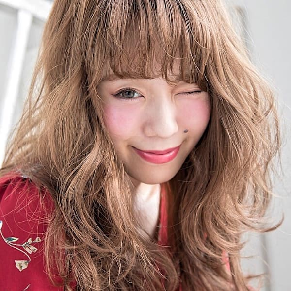 バレイヤージュ×グラマラスカール