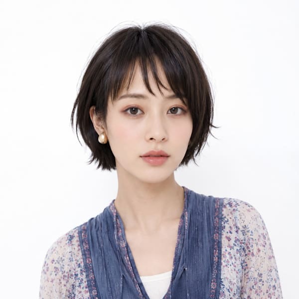 大人ショート外はねスタイル3|BAPOS　Hair Salon