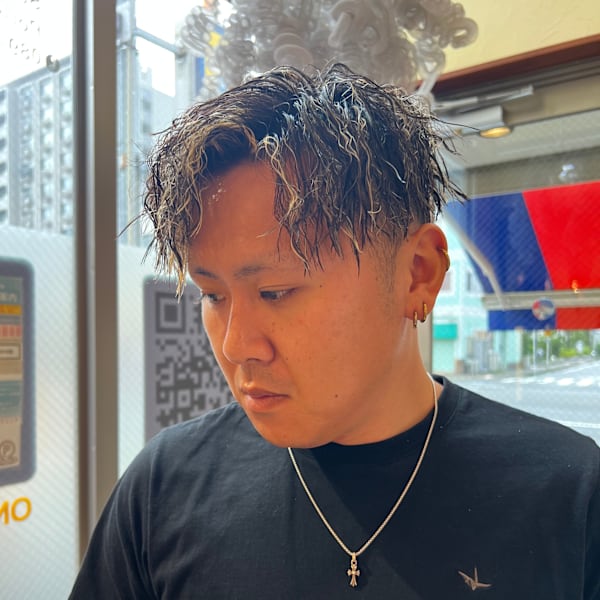ツイストパーマ・メッシュ