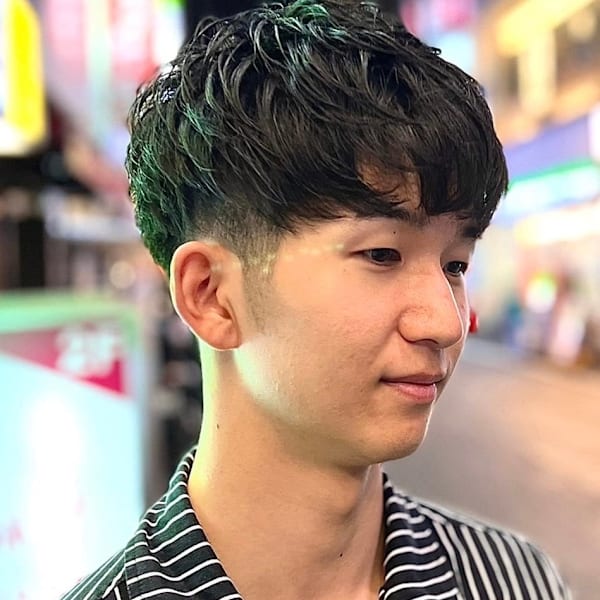 前下げツーブロックショート