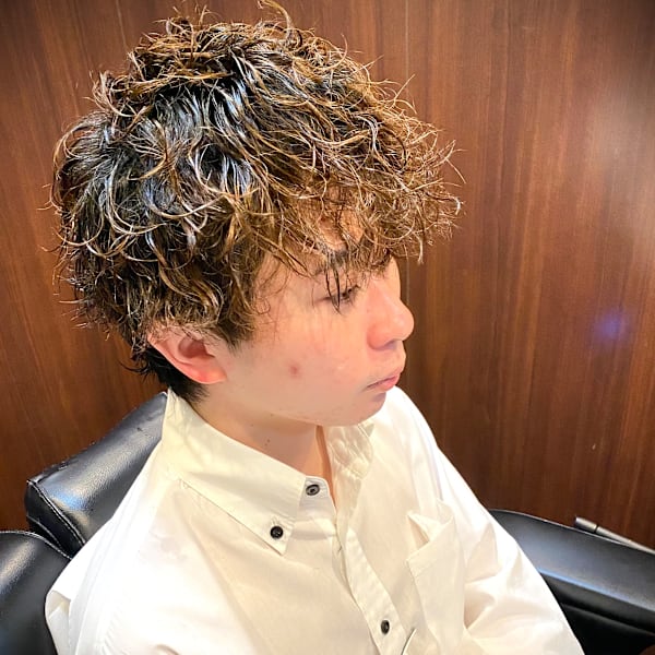刈り上げないマッシュ×ソフトツイスト