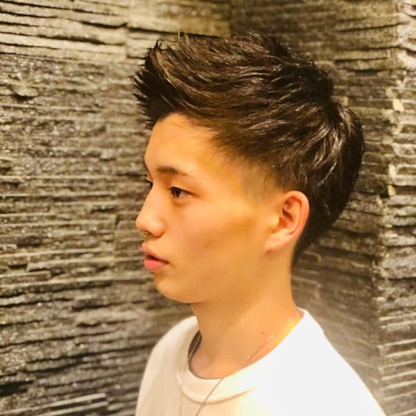 王道ジェットモヒカン＜理容室＞＜銀座＞＜メンズ＞＜ショート＞