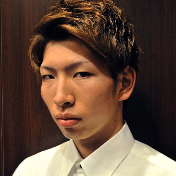 芸能人風アップバングショート<理容室><銀座><メンズ><シ