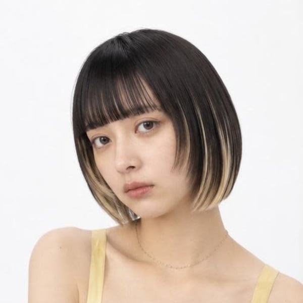 アンブレラインナーカラーボブ