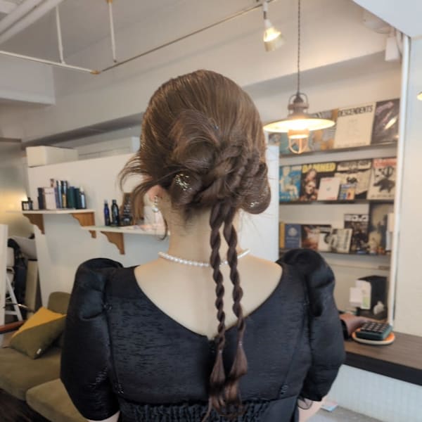 お呼ばれヘアセット #カチモリヘアセットアレンジ|tity sapporo