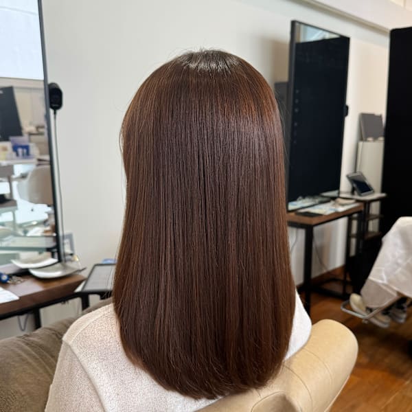 湿気に負けないストレートスタイル