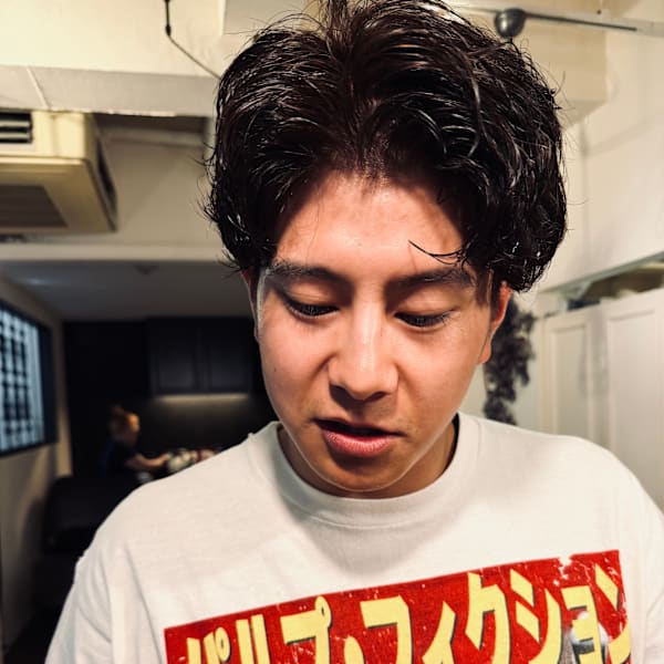毛流れパーマ少し強め