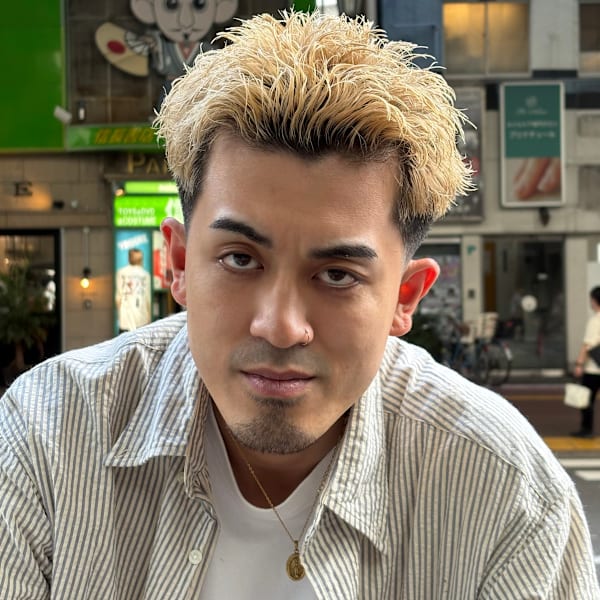 テーパーフェードスパイキーショート