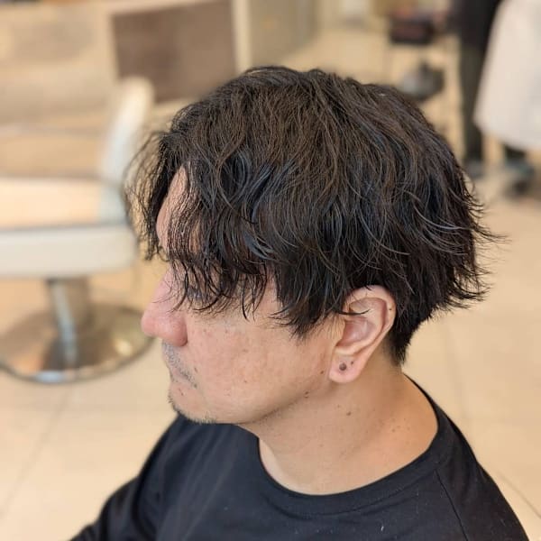 大人センターパート×ニュアンスウェーブ